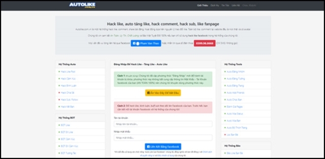 Hack follow facebook trên máy tính với autolike