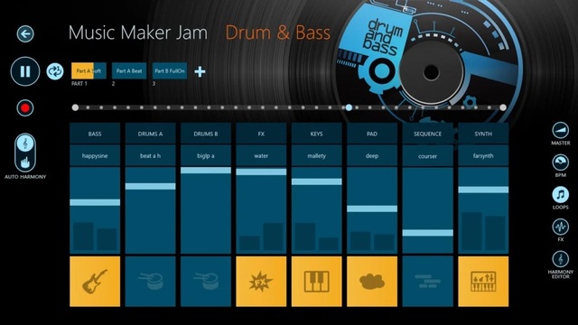 Phần mềm làm nhạc Music Maker Jam