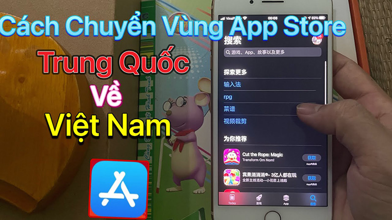 Cách đổi appstore từ Trung Quốc sang Việt Nam