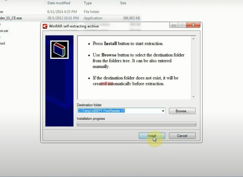 Cài đặt phần mềm Abbyy Finereader 11
