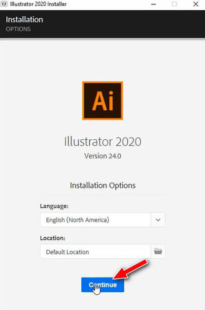 Cài đặt Adobe Illustrator cc 2020
