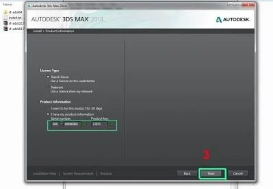 Cài đặt Autodesk 3ds max 2014 bước 3