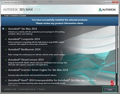 Cài đặt Autodesk 3ds max 2014 bước 5