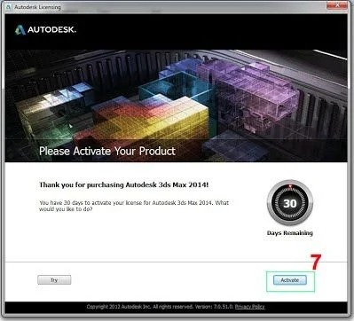 Cài đặt Autodesk 3ds max 2014 bước 7
