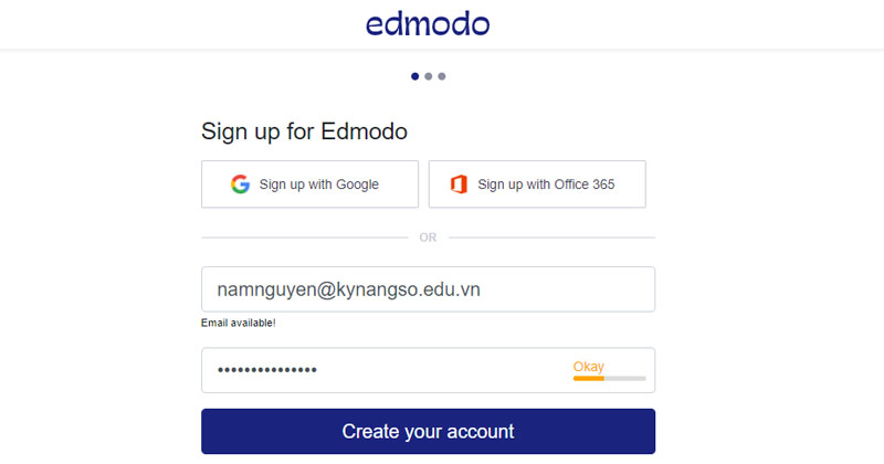 Cách đăng ký Account trên Edmodo