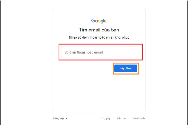 Cách tìm gmail của người khác bằng số điện thoại bằng đăng nhập Google