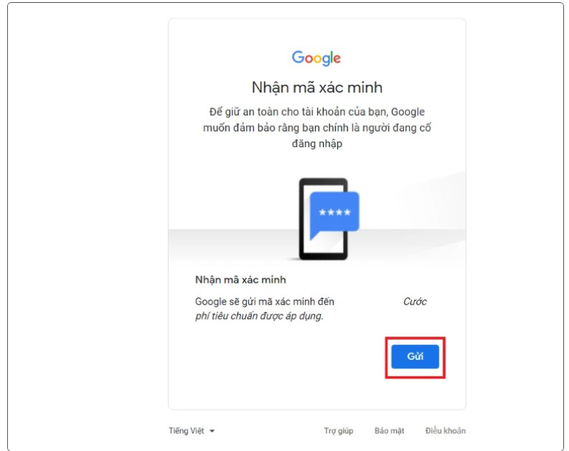 Cách tìm gmail của người khác bằng số điện thoại bằng đăng nhập Google