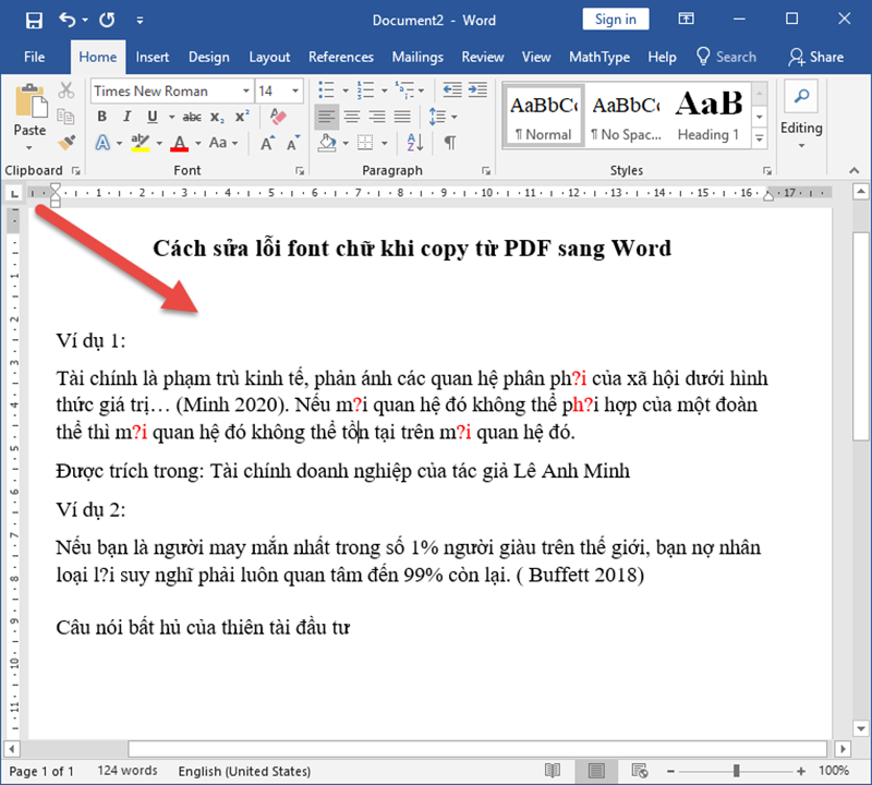 Cách sửa lỗi font chữ khi chuyển pdf sang word ký tự trùng nhau