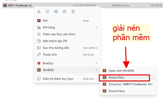 Cài đặt ABBYY FineReader 16
