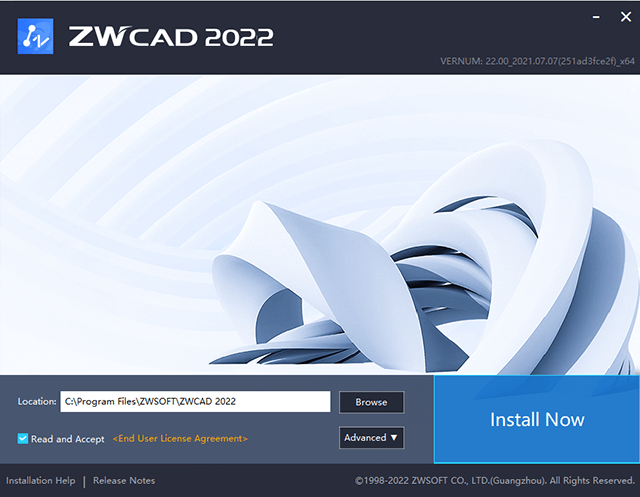 Hướng dẫn cài đặt zwcad 2022