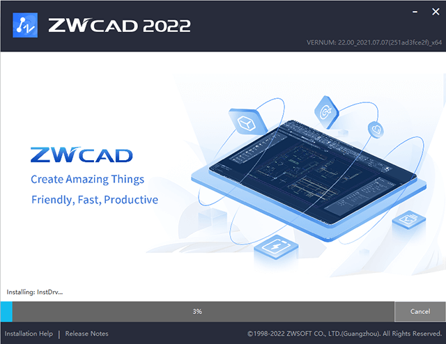 Hướng dẫn cài đặt zwcad 2022