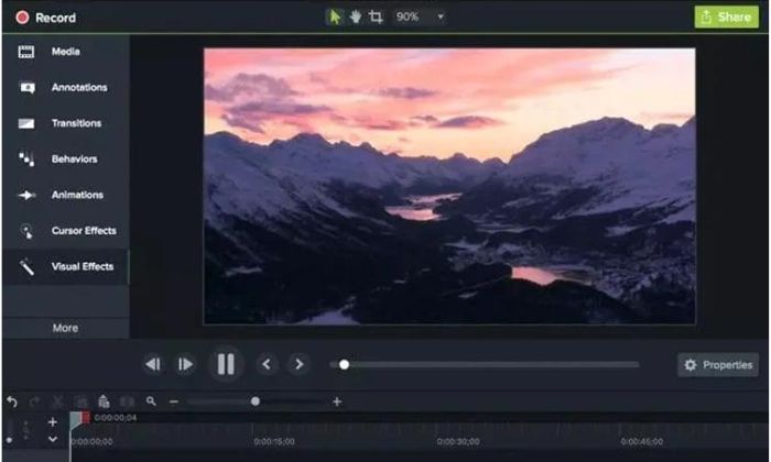 Tính năng chỉnh sửa video của phần mềm Camtasia 2022