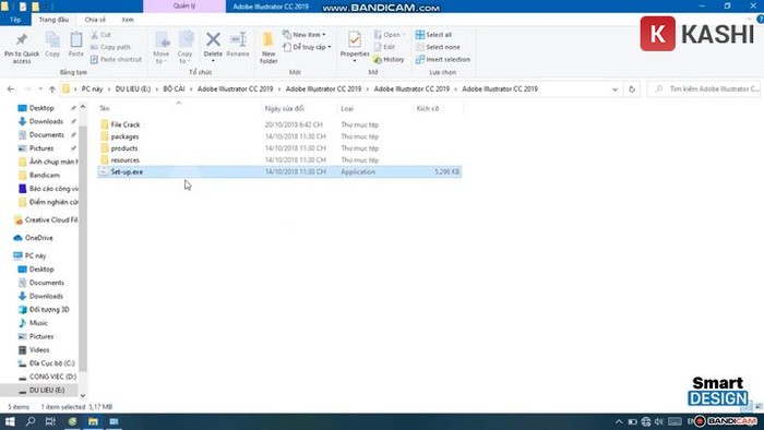 Click chuột chọn file Setup để chạy phần mềm