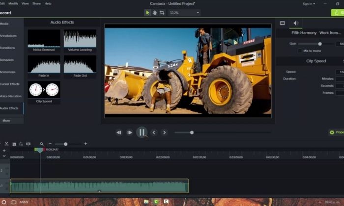 Thoải mái chỉnh sửa video tại phần mềm Camtasia 2021