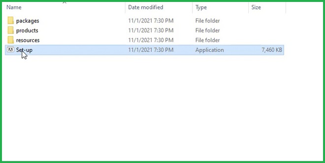 Double Click File Setup để cài đặt phần mềm